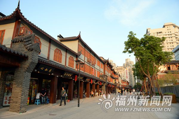 榕城古街景观改造总体完工 百余商户敞开新门面迎宾客