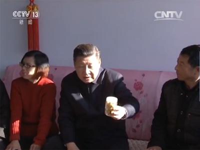 习近平：现在有一个粮食综合直补，这个有2500块钱，这么高。还有一个退耕还林的补贴也有吧，306块。还有一个草原奖补贴。