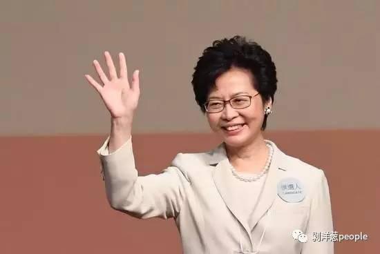  3月26日，林郑月娥在香港特区第五任行政长官选举中胜出。图片来自新华社